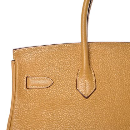 Hermes Taurillon Clemence Birkin 35 Curry 33 of 43