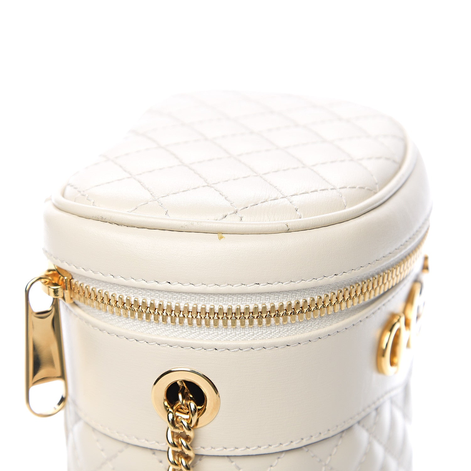 Gucci Calfskin Trapuntata Zumi Belt Bag Off White 7 of 10