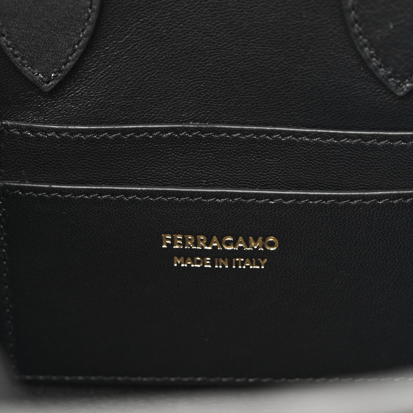 Calfskin Mini Hug Bag Black
