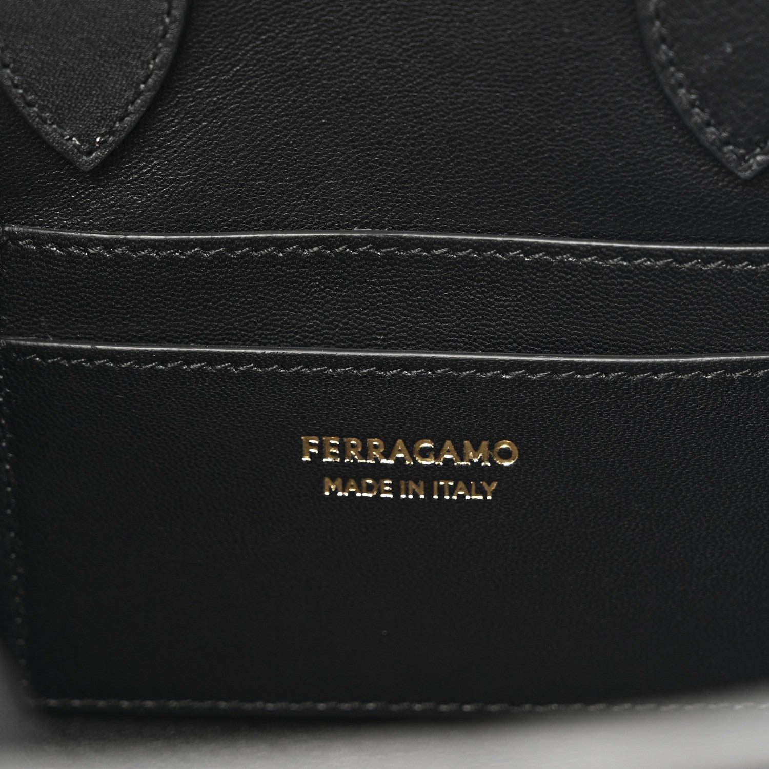 Salvatore Ferragamo Calfskin Mini Hug Bag Black 6 of 10