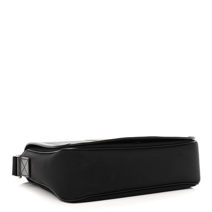 Gucci Techno Canvas Web Flap Messenger Bag Black 3 of 9