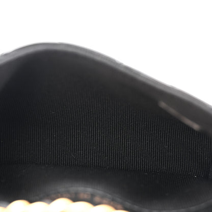 Chanel Patent Enamel Quilted Coco Hearts Clutch With Chain Black 5 of 12