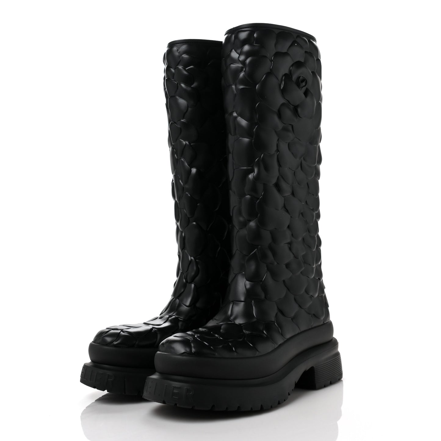 Rubber Atelier 03 Rose Edition 30/50mm Tall Rainboots 38 Black