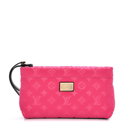 Louis Vuitton Monogram Scuba Clutch Pochette Fuchsia 1 of 7