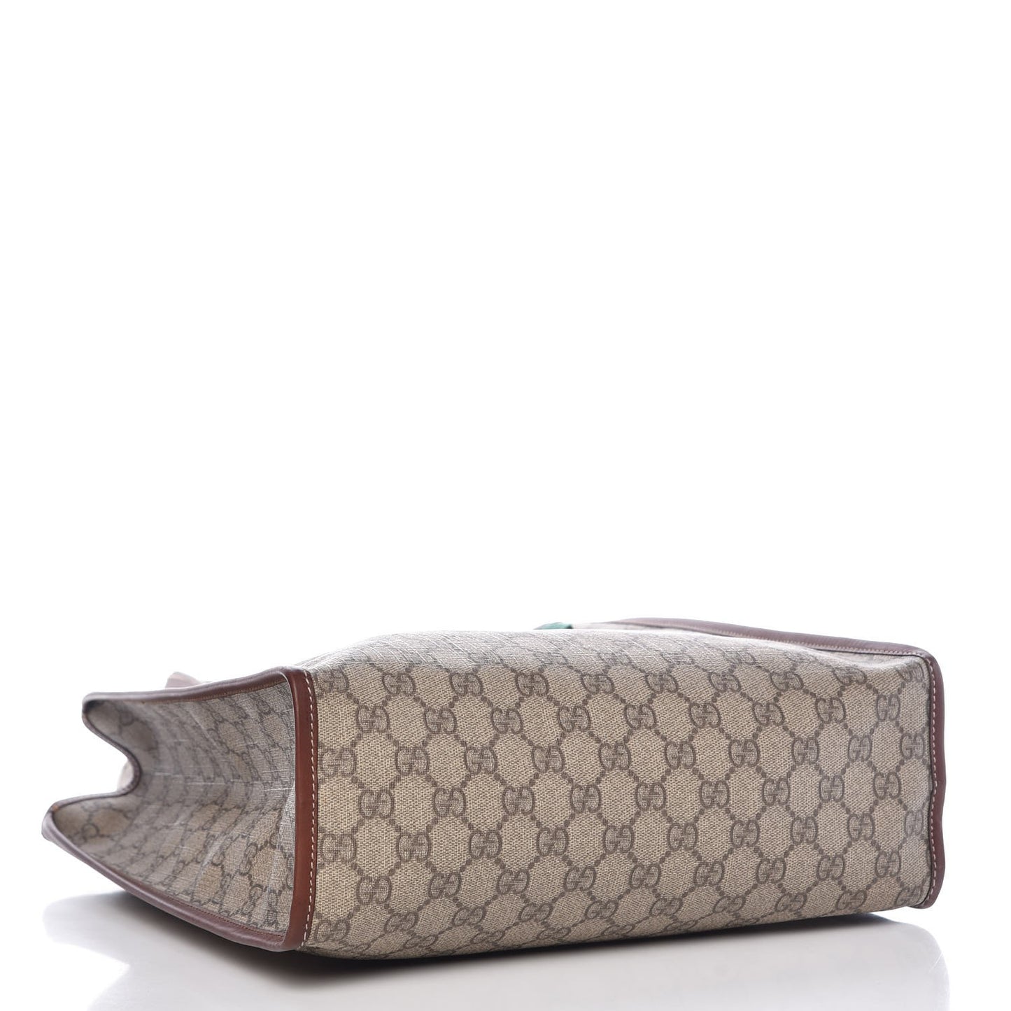 GG Plus Monogram Small Signature Web Loop Vertical Tote Light Brown