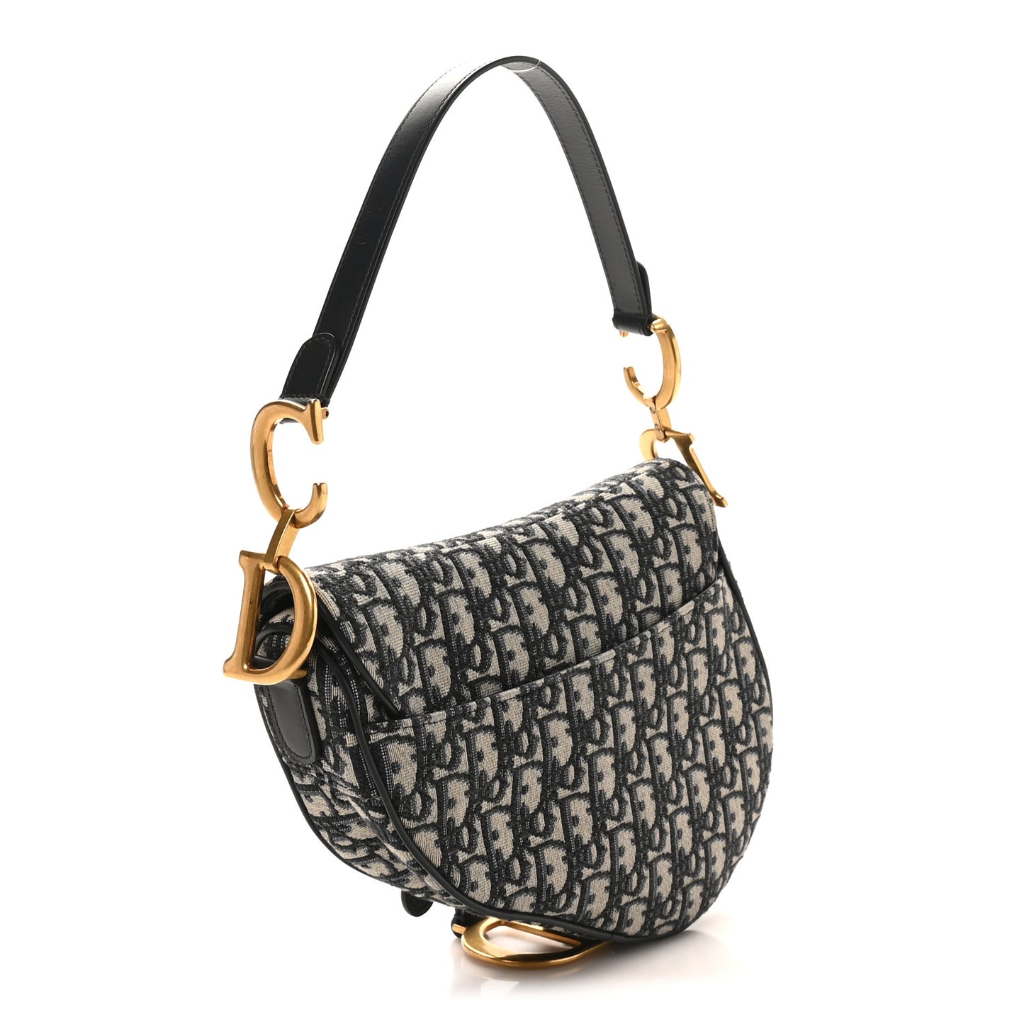 Oblique Saddle Bag Blue