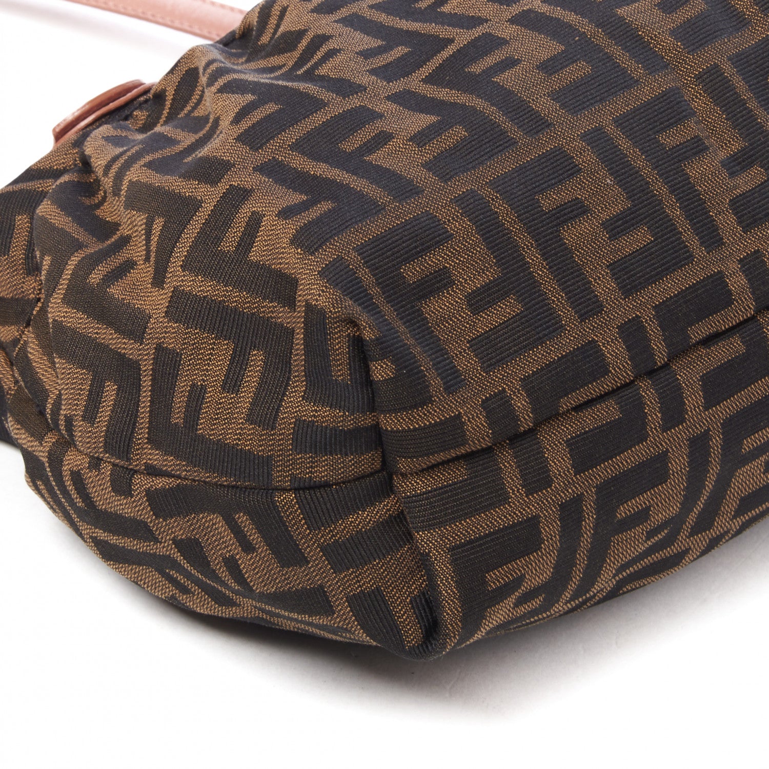 Fendi Zucca Cuoio Lucido Small Chef Shopping Tote Tobacco Bois de Rose 5 of 7