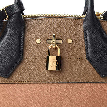 Louis Vuitton Taurillon City Steamer MM Sesame Kombu Black 9 of 9