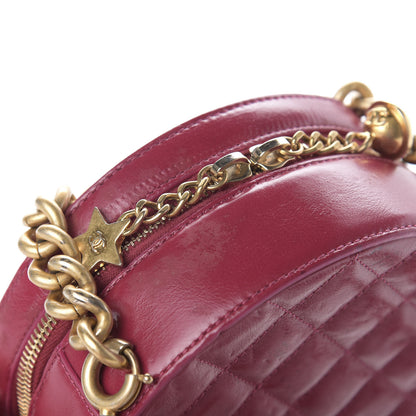 Chanel Glazed Calfskin Round As Earth Evening Bag Rouge 12 of 16
