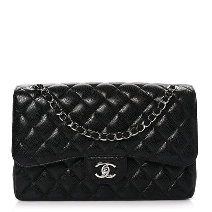 Chanel Caviar Quilted Jumbo Double Flap Black 1 of 11