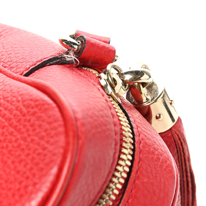 Gucci Pebbled Calfskin Small Soho Disco Bag Vibrant Red 11 of 11