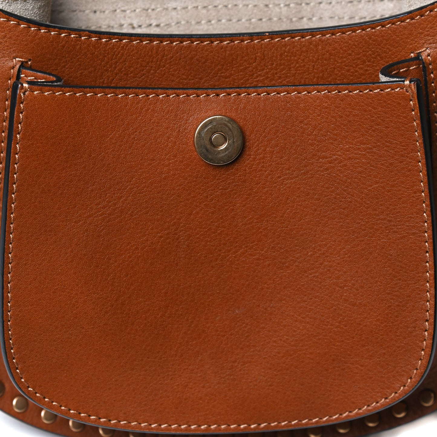 Calfskin Braided Mini Hudson Shoulder Bag Caramel