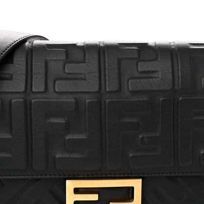 Fendi Nappa FF 1974 Embossed Baguette Black 7 of 11