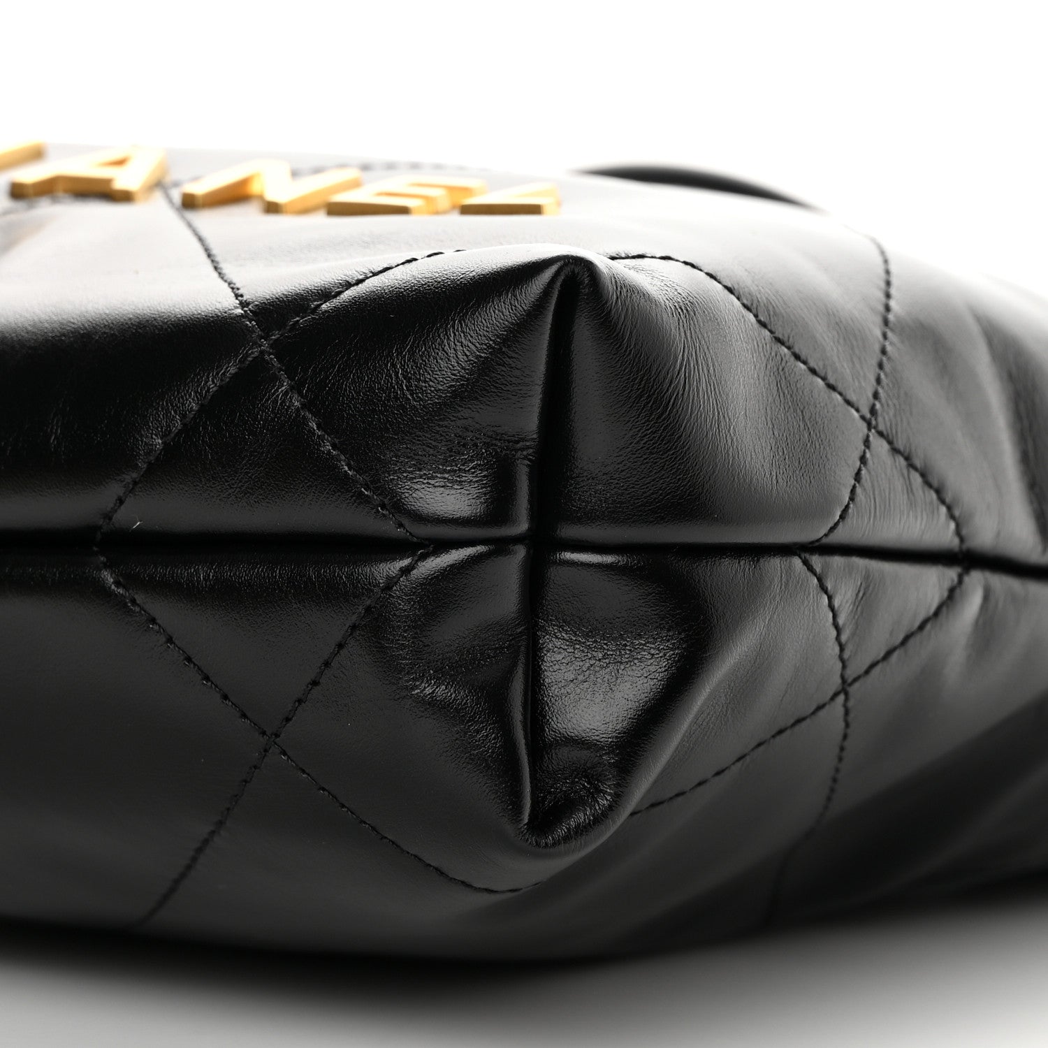 Chanel Shiny Calfskin Quilted Mini Chanel 22 Black 10 of 11