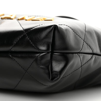 Chanel Shiny Calfskin Quilted Mini Chanel 22 Black 10 of 11