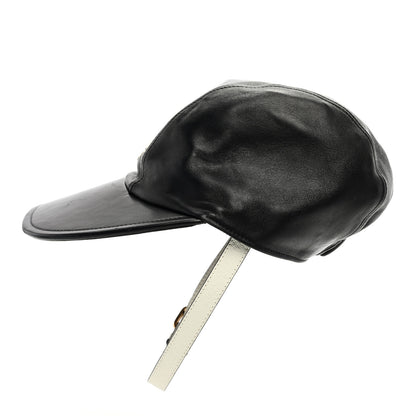 Gucci X ADIDAS Dollar Calfskin Trefoil Stefanos Baseball Hat L Black 5 of 9