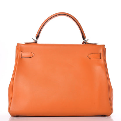 Hermes Swift Kelly Retourne 32 Orange 4 of 32