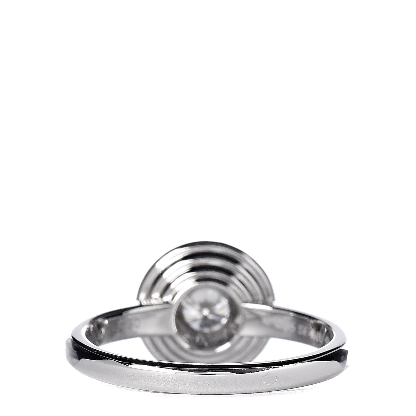 Platinum Diamond .46ct D'Amour Solitaire Engagement Ring 50 5.25