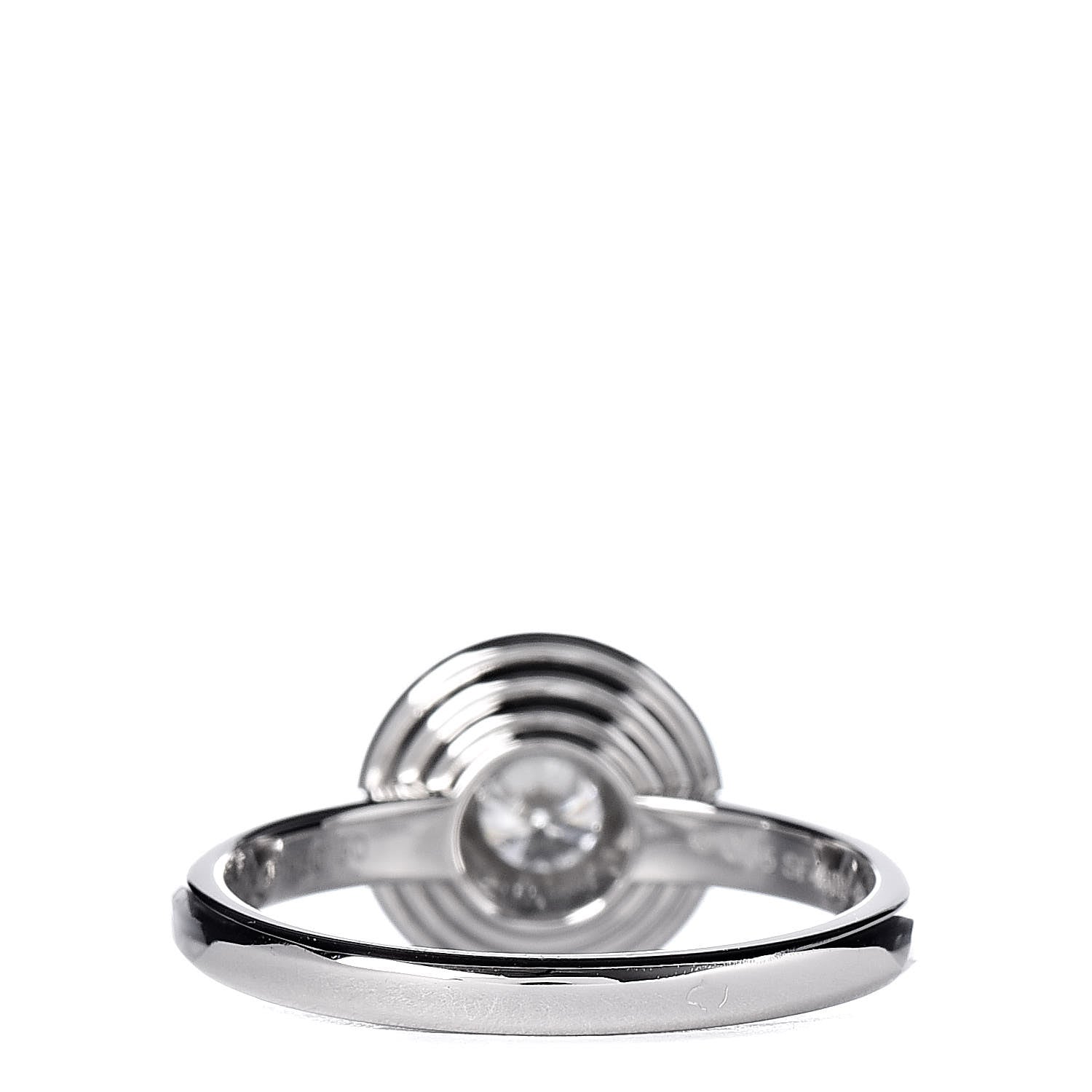 Cartier Platinum Diamond .46ct D'Amour Solitaire Engagement Ring 50 5.25 8 of 10