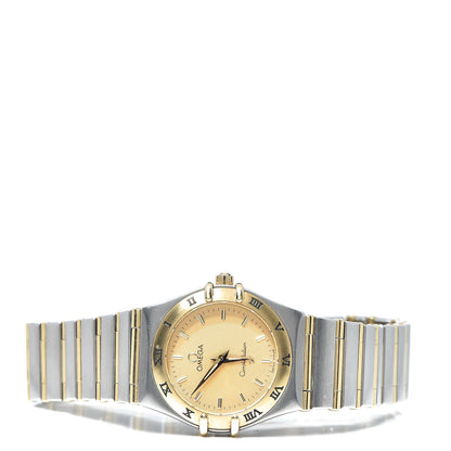 Omega Stainless Steel 18K Yellow Gold 25mm Constellation 95 Quartz Watch Champagne 1272.10.00 3 of 7