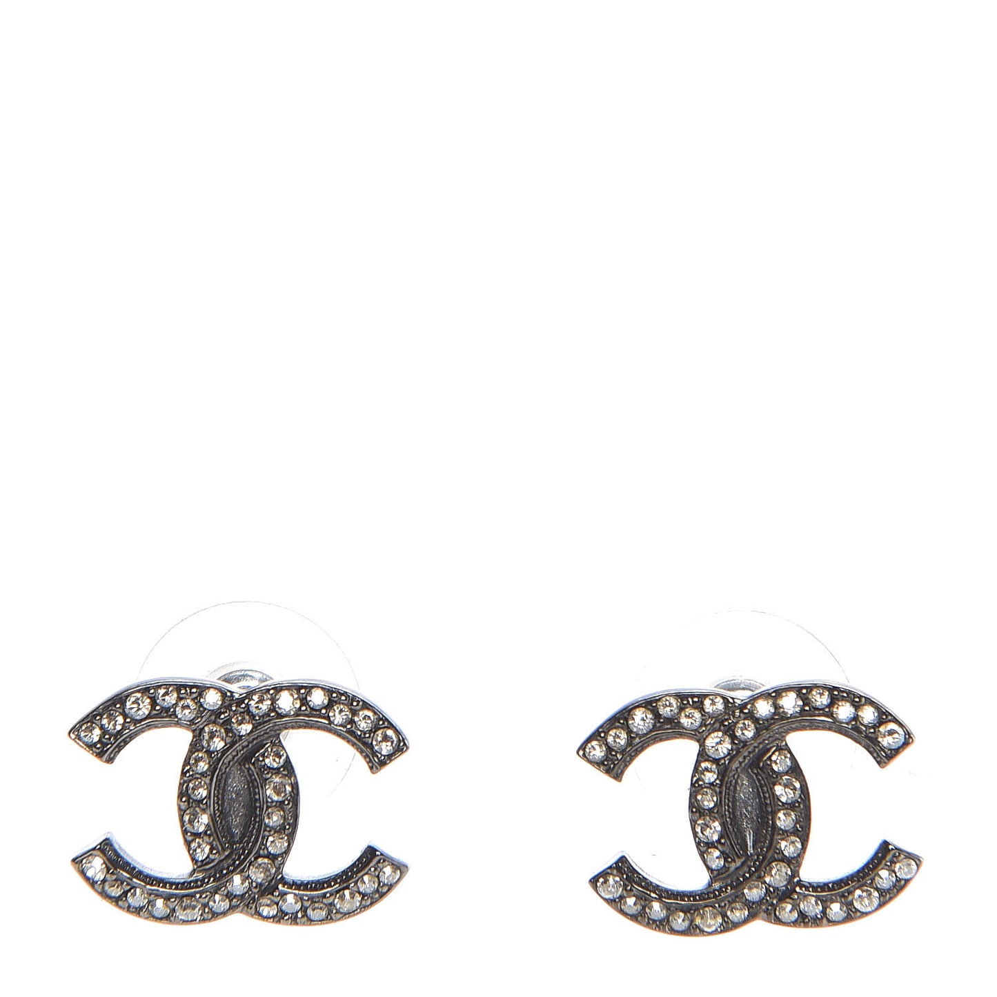 Ruthenium Crystal CC Earrings