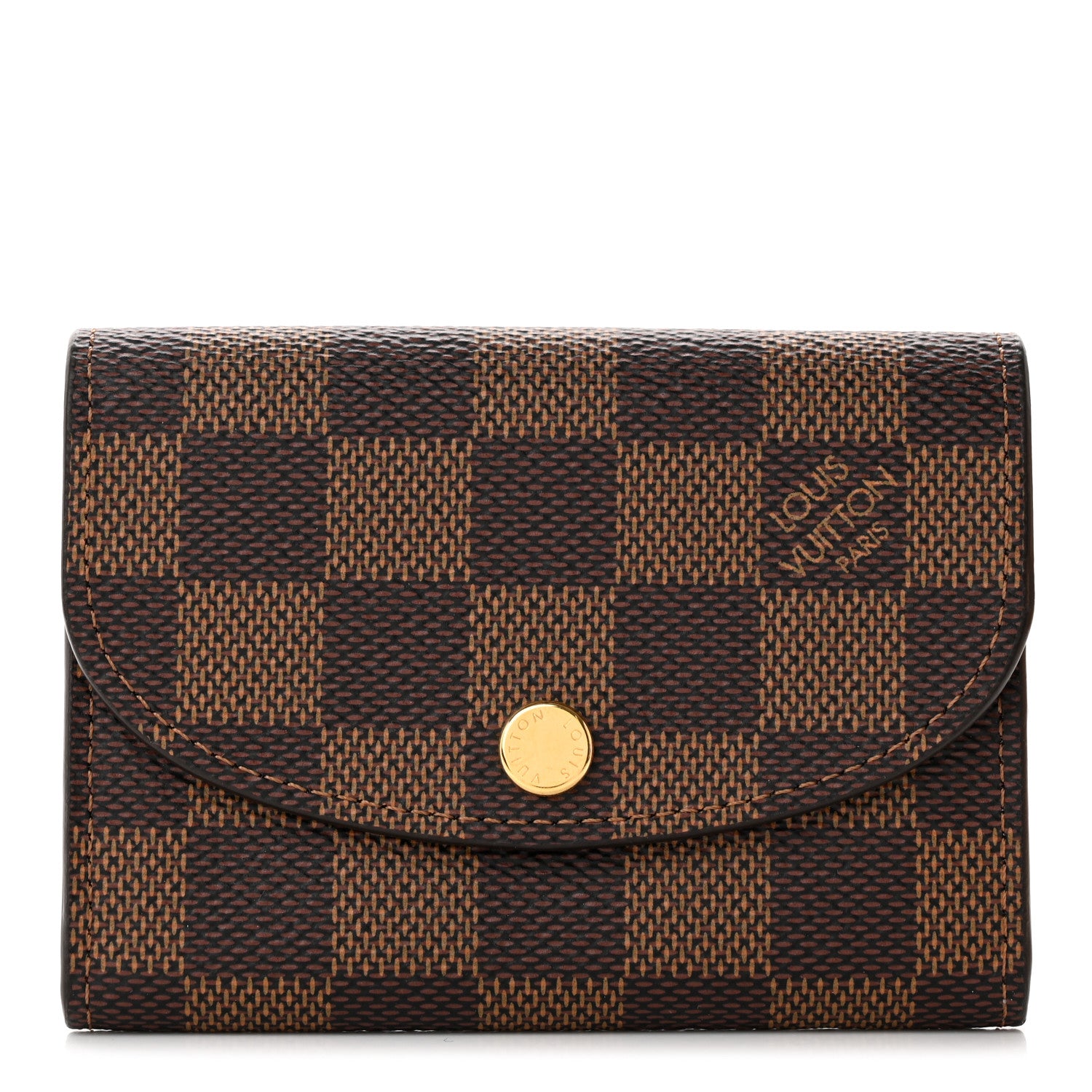 Louis Vuitton Damier Ebene Rosalie Coin Purse Rose Ballerine 1 of 8