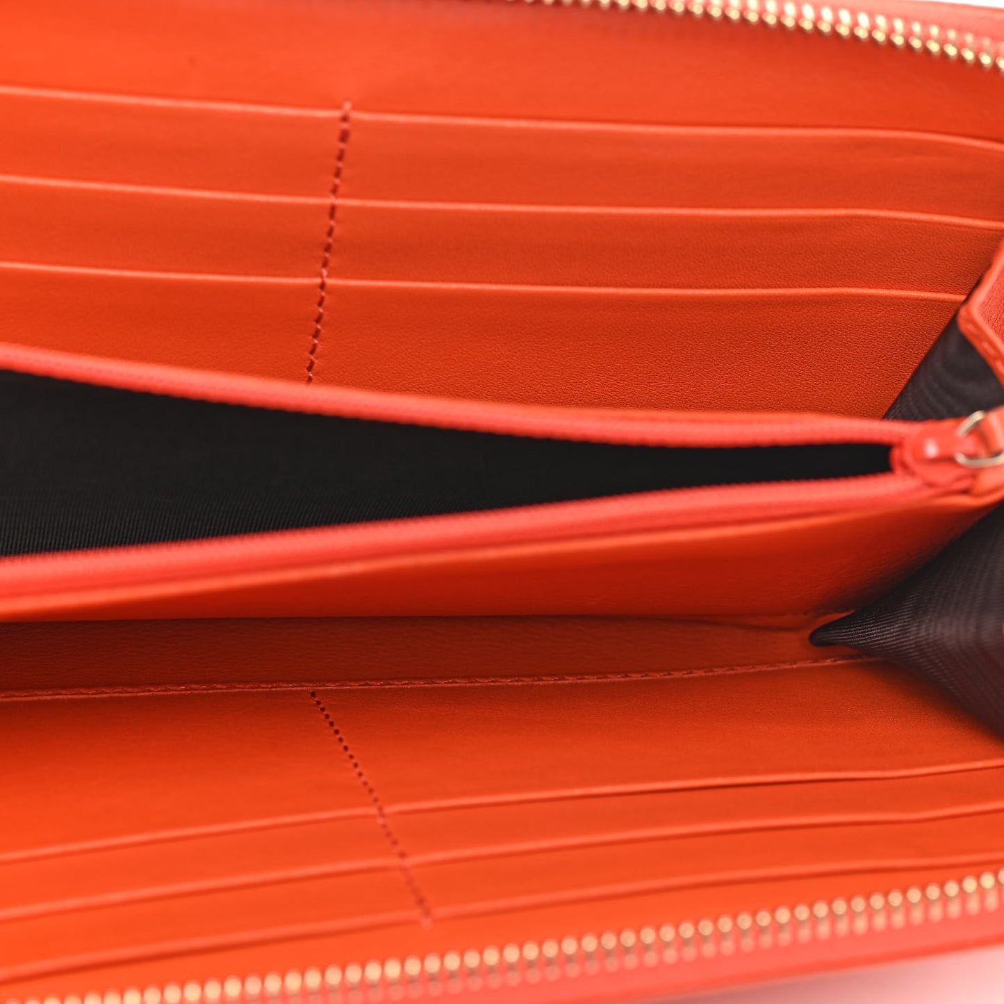Microguccissima Zip Around Wallet Sun Orange