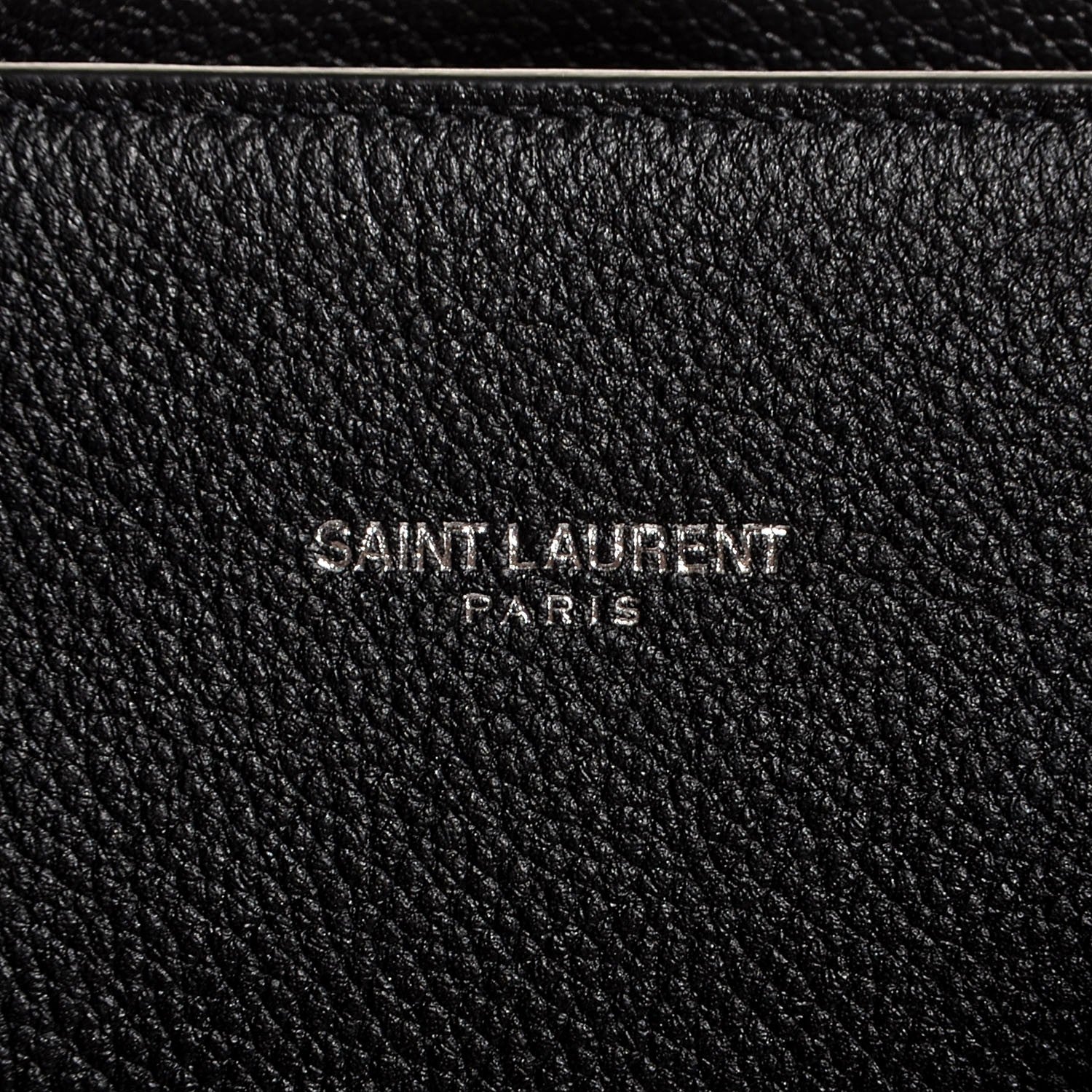 Saint Laurent Grained Calfskin Small Sac De Jour Black 8 of 8