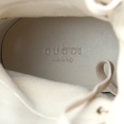 Gucci Calfskin Womens Web High Top Sneakers 38 White 8 of 9