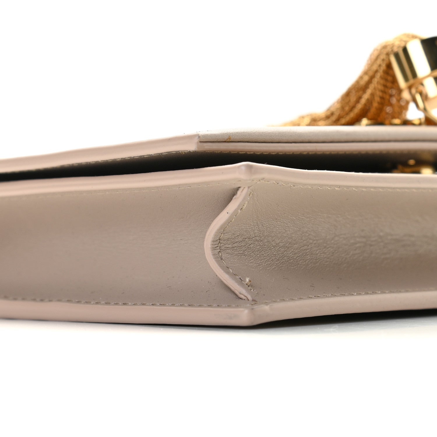 Saint Laurent Smooth Calfskin Classic Monogram Kate Tassel Chain Wallet Nude Powder 5 of 12