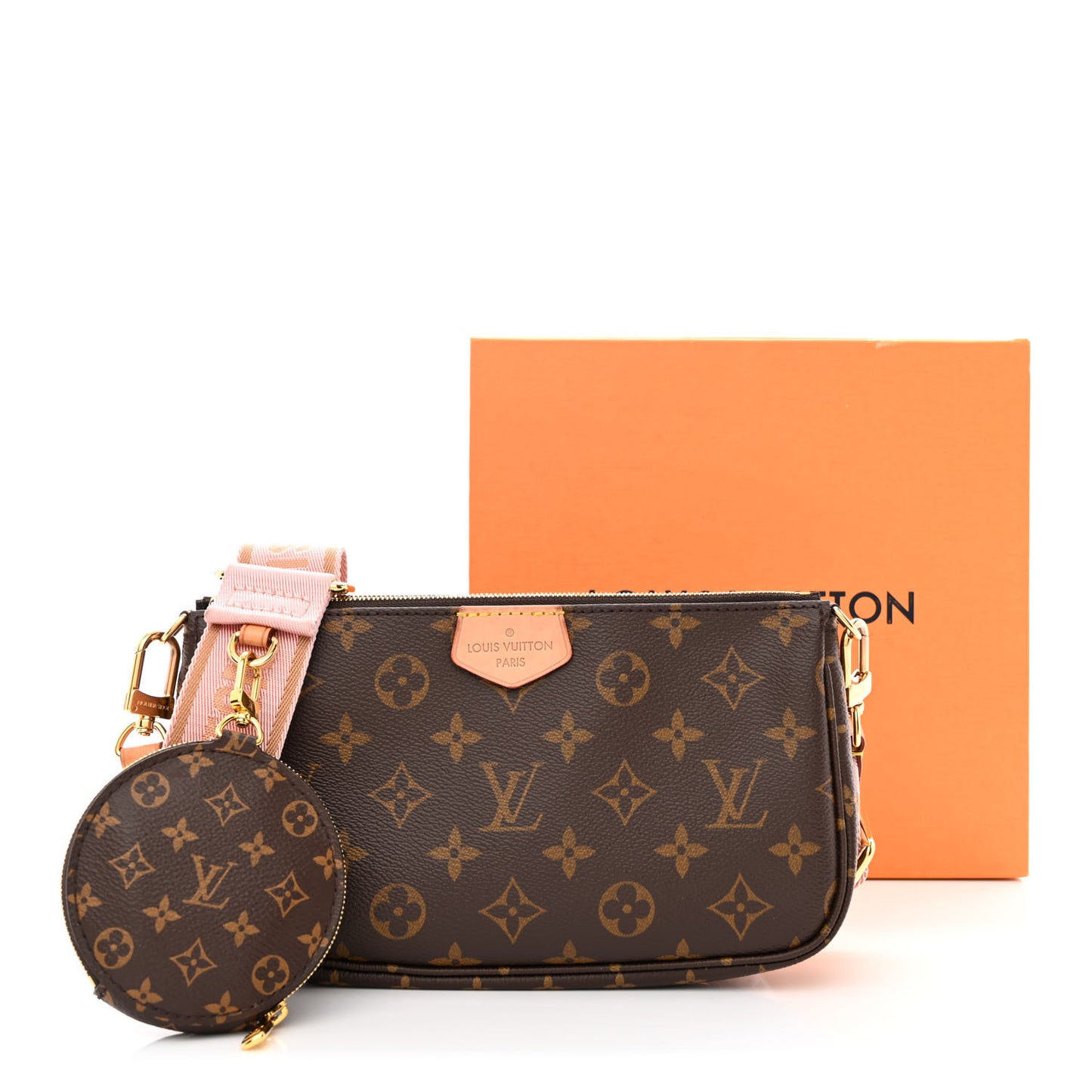 Monogram Multi Pochette Accessories Large Pochette Rose Clair