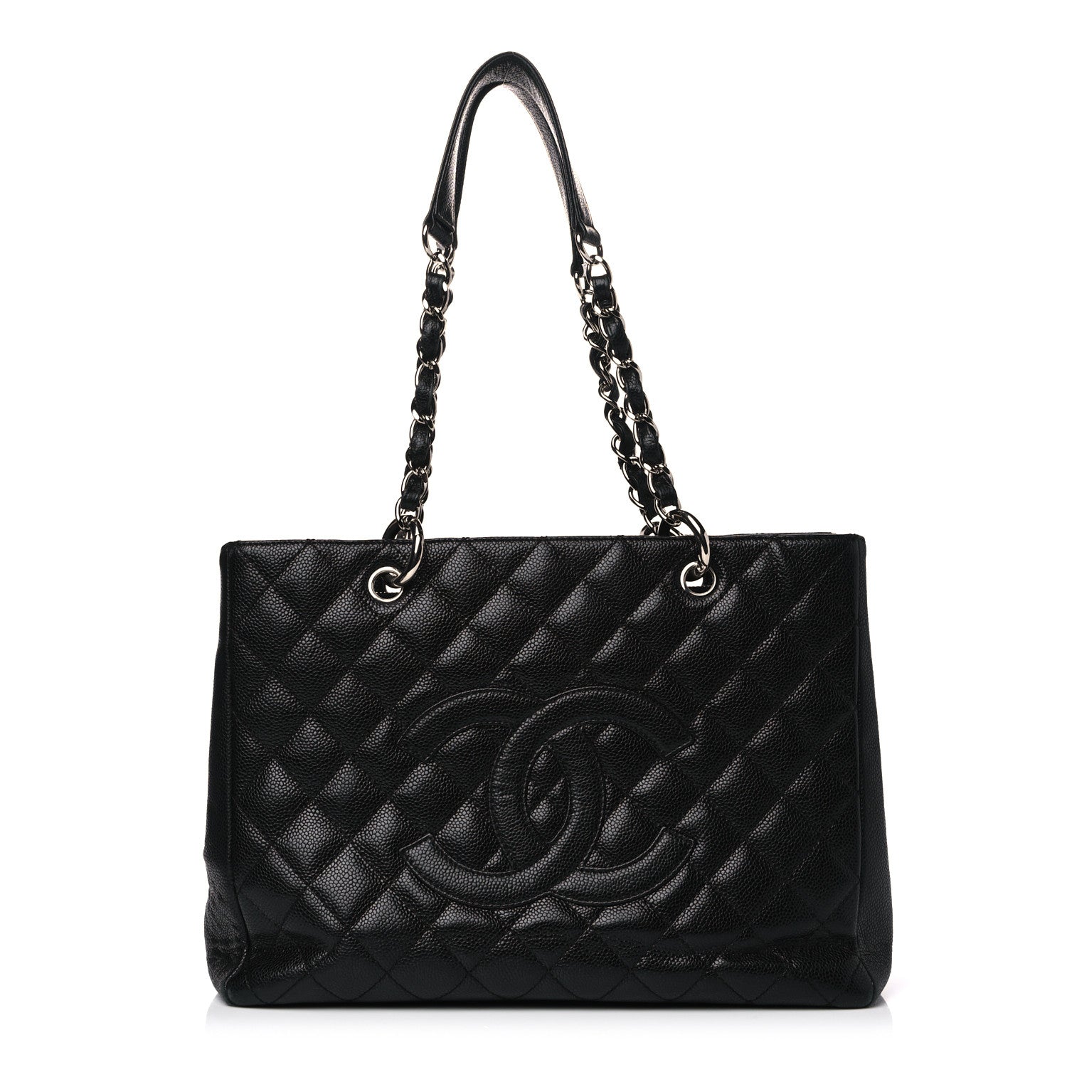 Chanel Caviar Quilted Grand Shopping Tote GST Black 1 of 16