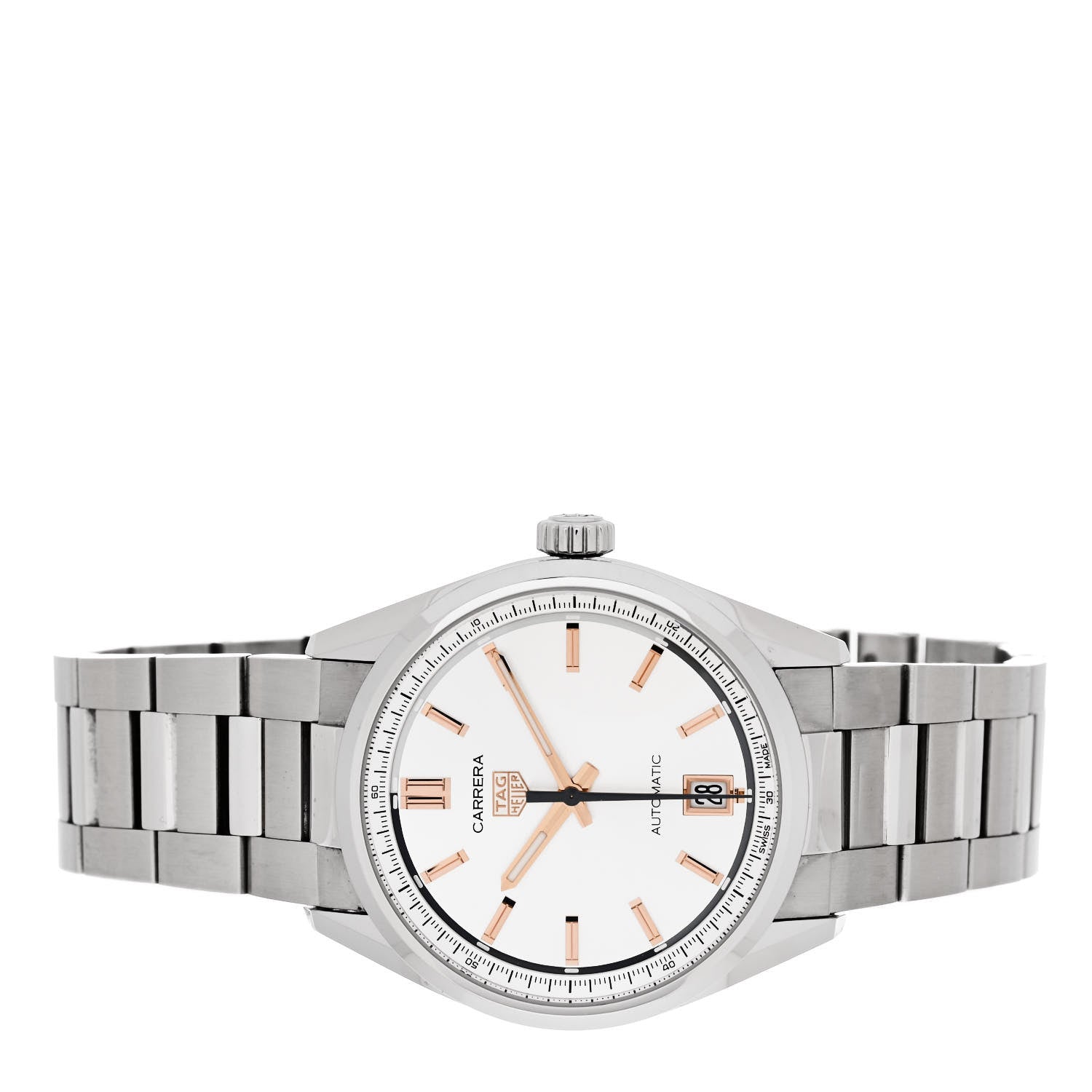 Tag Heuer Stainless Steel 36mm Carrera Date Automatic Watch Silver WBN2310 2 of 5