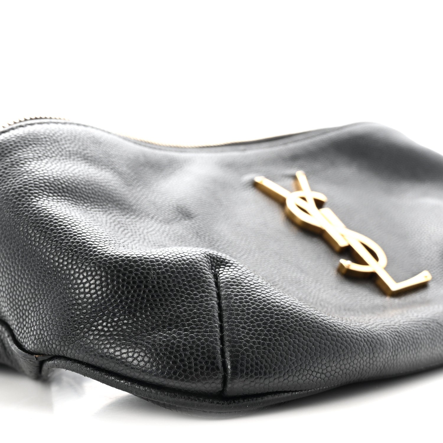 Saint Laurent Grain De Poudre Monogram Belt Bag Black 8 of 9