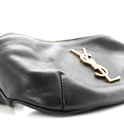 Saint Laurent Grain De Poudre Monogram Belt Bag Black 8 of 9
