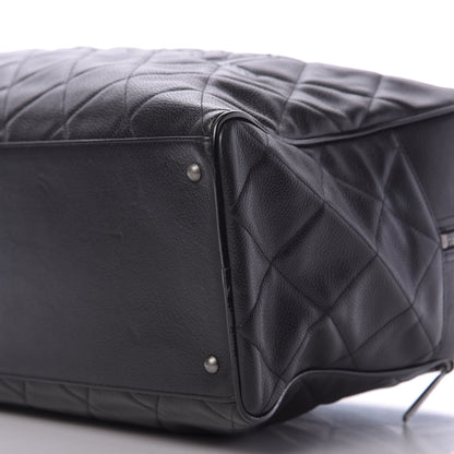 Chanel Caviar Patent Quilted Large Bowler Black 6 of 11