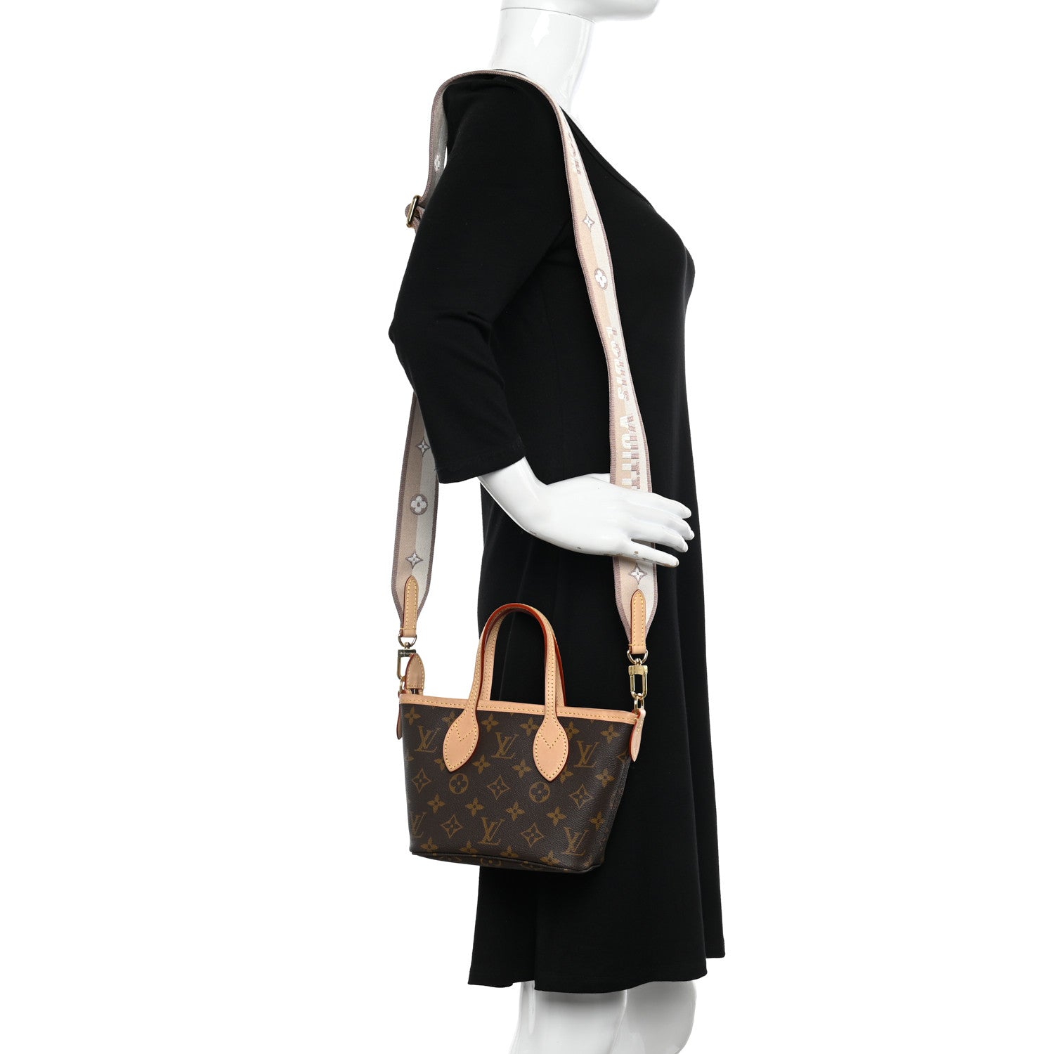 Louis Vuitton Monogram Neverfull BB Beige 2 of 9