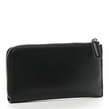 Gucci Calfskin Logo Zip Around Wallet Black 3 of 7