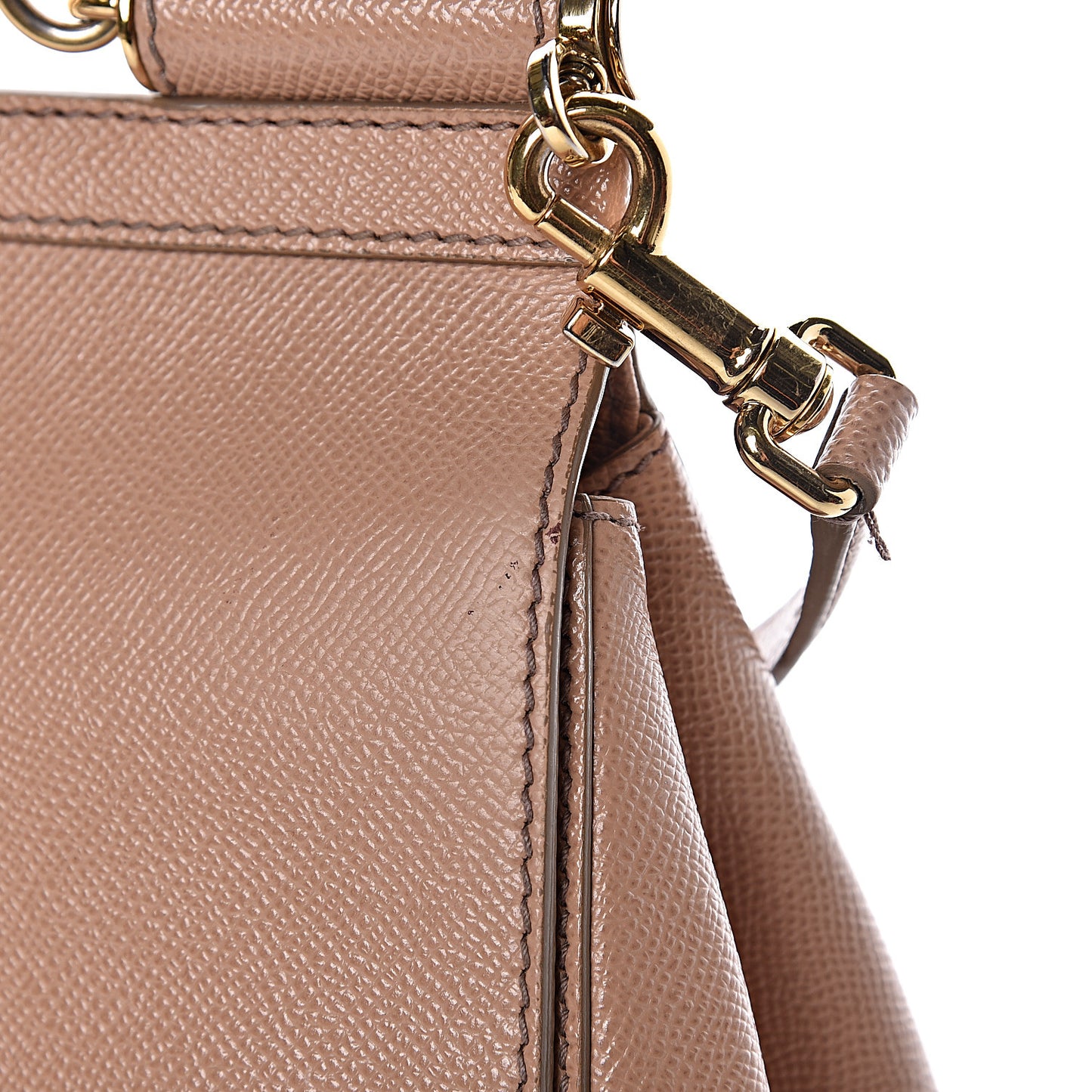 Dauphine Calfskin Medium Miss Sicily Satchel Tortora Sand