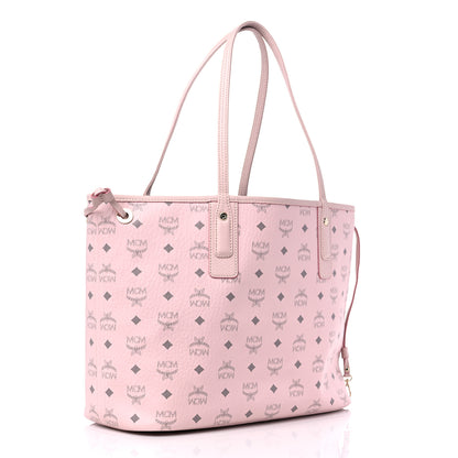 MCM Visetos Medium Liz Reversible Shopper Tote Soft Pink 4 of 13