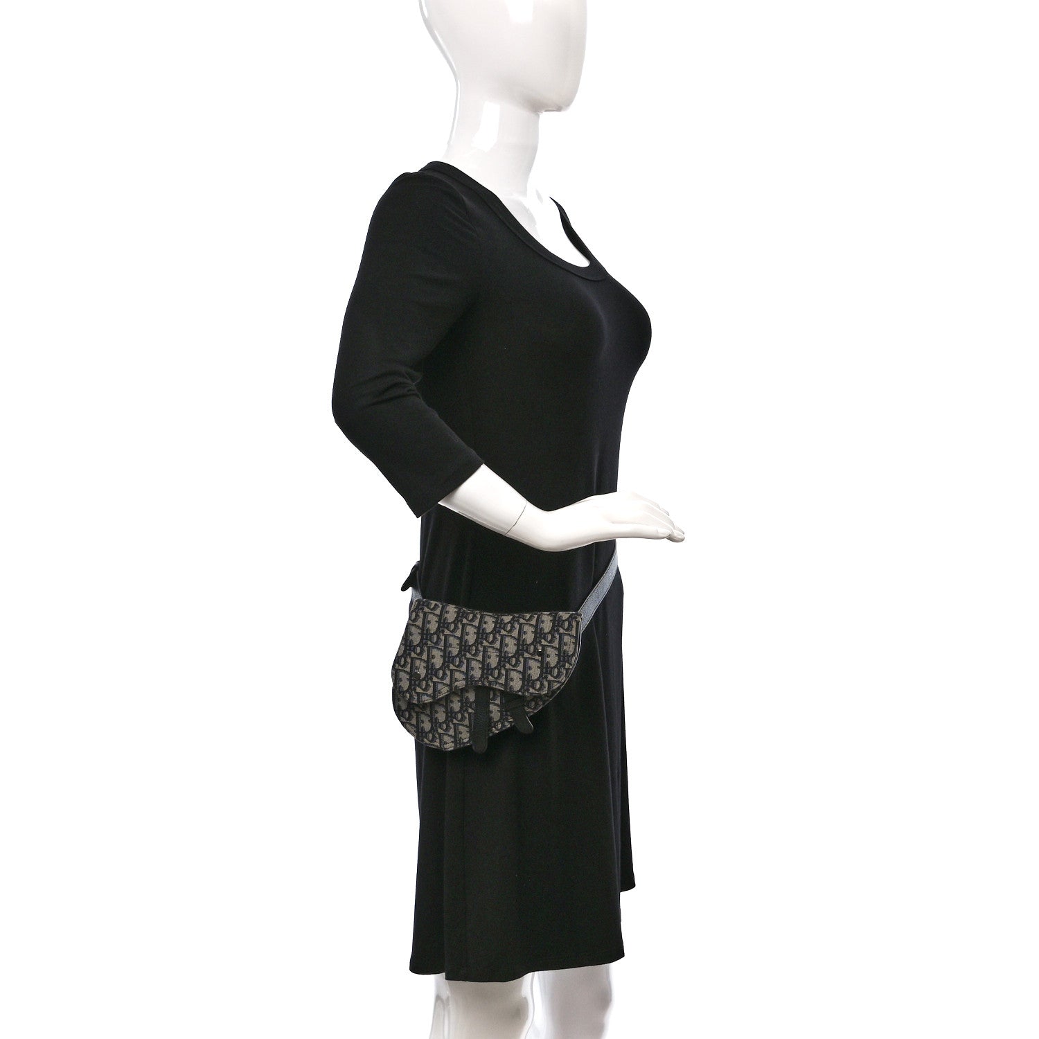 Christian Dior HOMME Oblique Saddle Belt Bag Blue 3 of 16