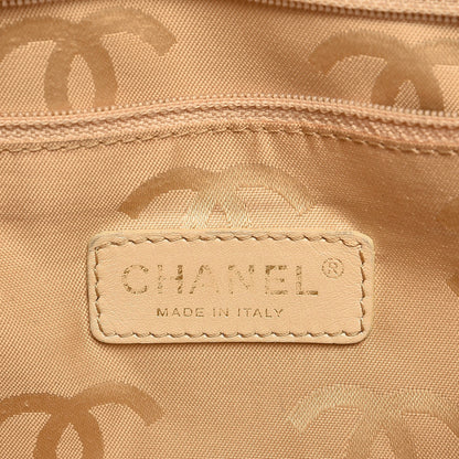 Chanel Lambskin Surpique Shoulder Bag Beige 6 of 21