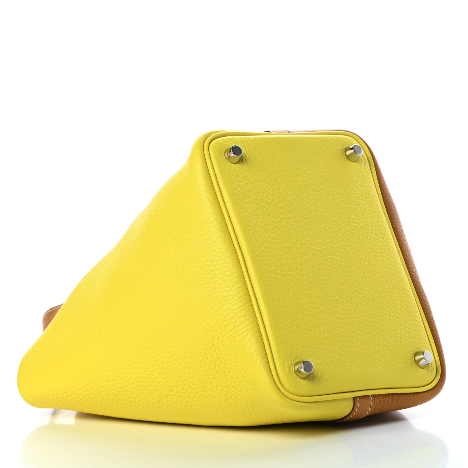 Hermes Taurillon Clemence Picotin 18 PM Lime Sesame 4 of 11