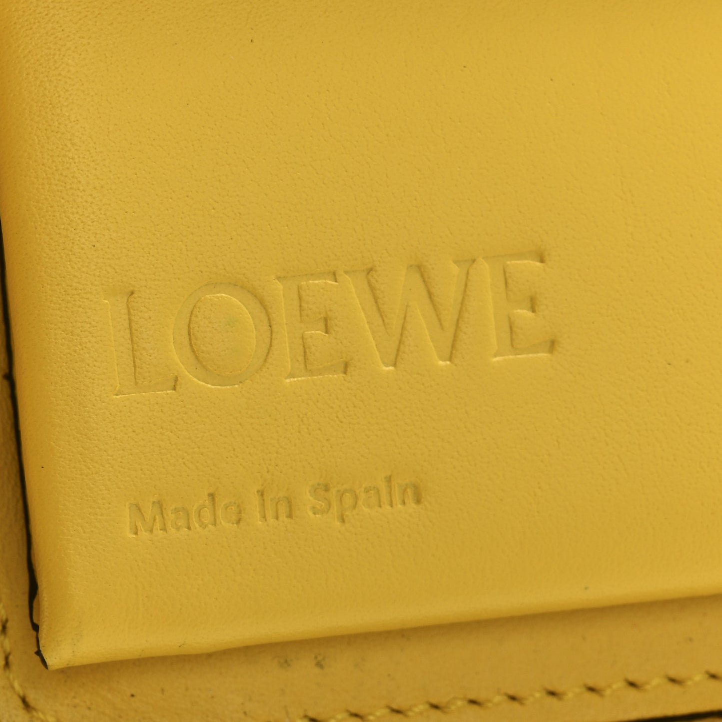 Calfskin Puzzle Zip Around Wallet Ochre Yellow