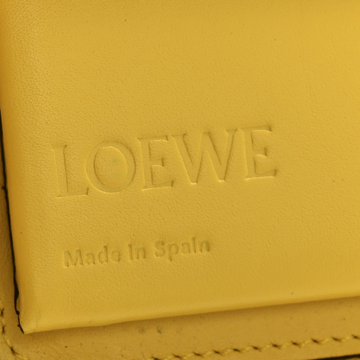 Loewe Calfskin Puzzle Zip Around Wallet Ochre Yellow 6 of 10
