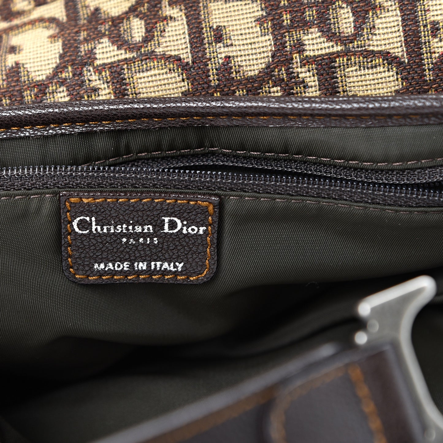 Monogram Saddle Bag Brown