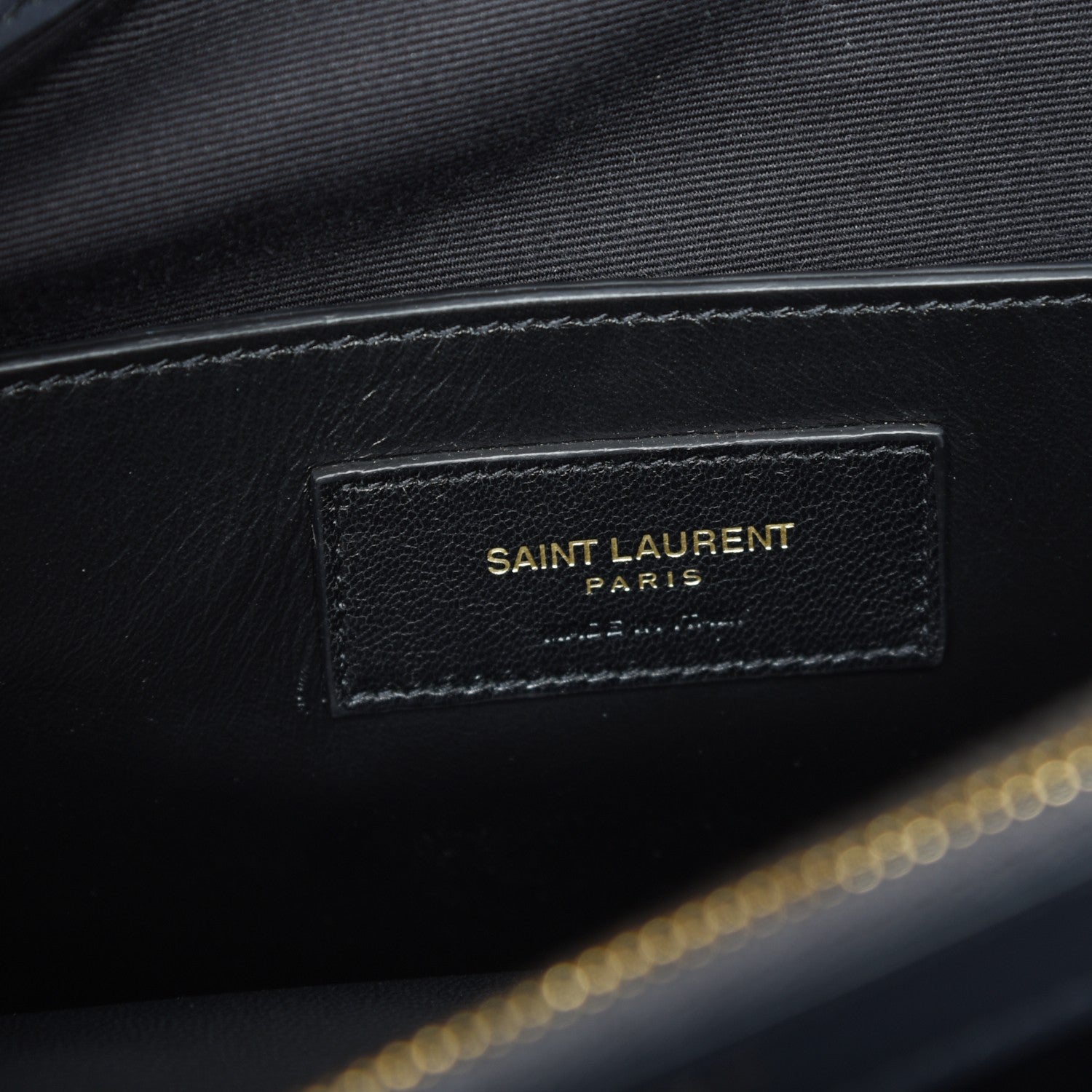 Saint Laurent Calfskin Suede Matelasse Chevron Monogram Large College Bag Graphite 6 of 7