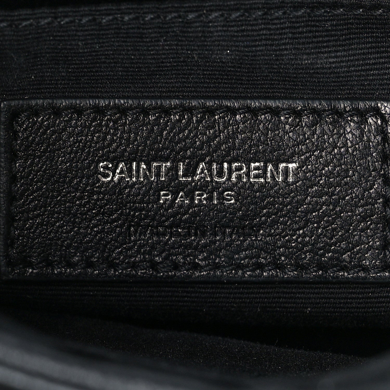 Saint Laurent Calfskin Heart Embossed Monogram Belt Bag Black 5 of 8