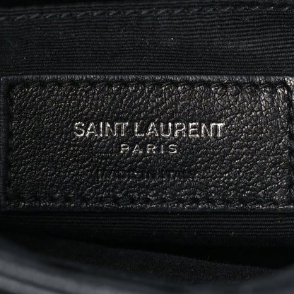 Saint Laurent Calfskin Heart Embossed Monogram Belt Bag Black 5 of 8