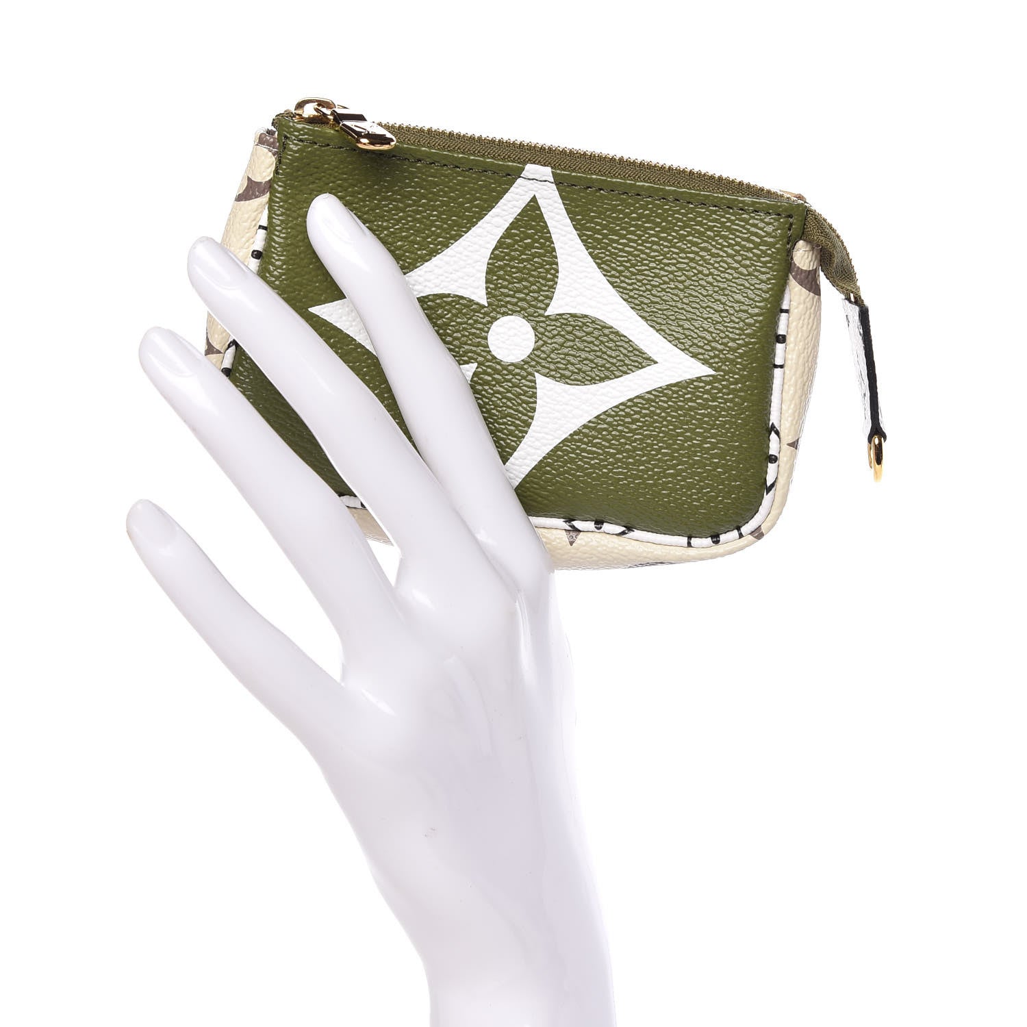 Louis Vuitton Monogram Giant Micro Pochette Accessories Kaki White 2 of 8